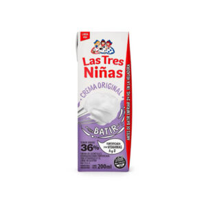 CREMA BATIR 36% 6X200 GR LAS TRES NIÑAS